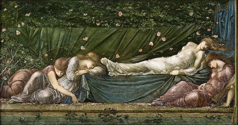 Edward Burne-Jones The Sleeping Beauty from the small Briar Rose series oil painting picture